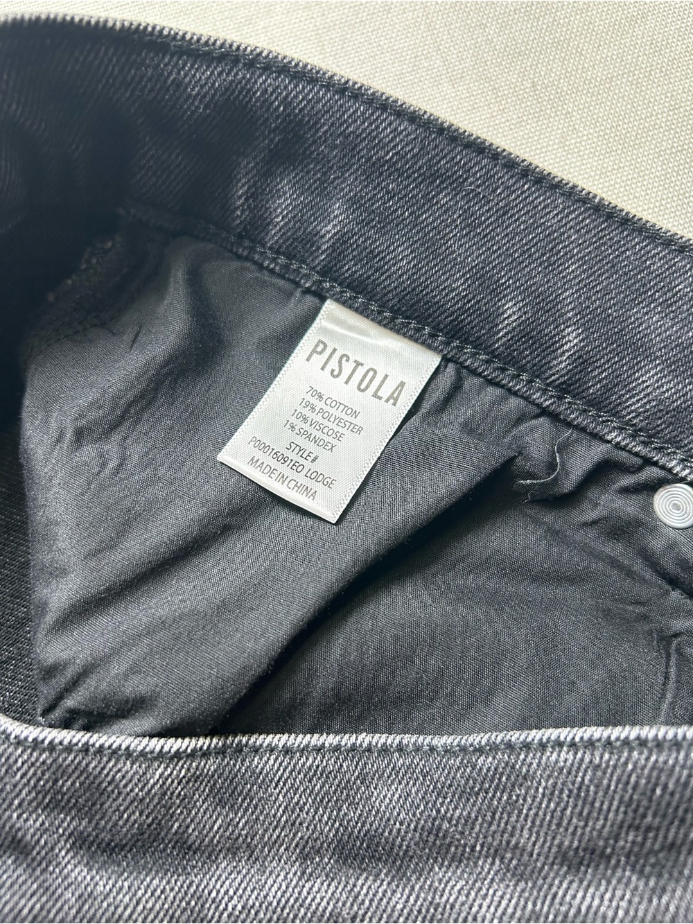 Pistola Lennon High Rise Bootcut Jeans Women’s 30 Black Stretch Denim #1025 - Picture 11 of 12